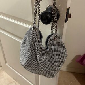 Zara Crystal Jewel Chain purse